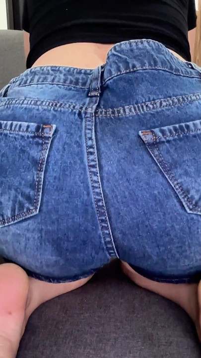 Short Jeans Ass Fart Blasts Straight to Your Face
