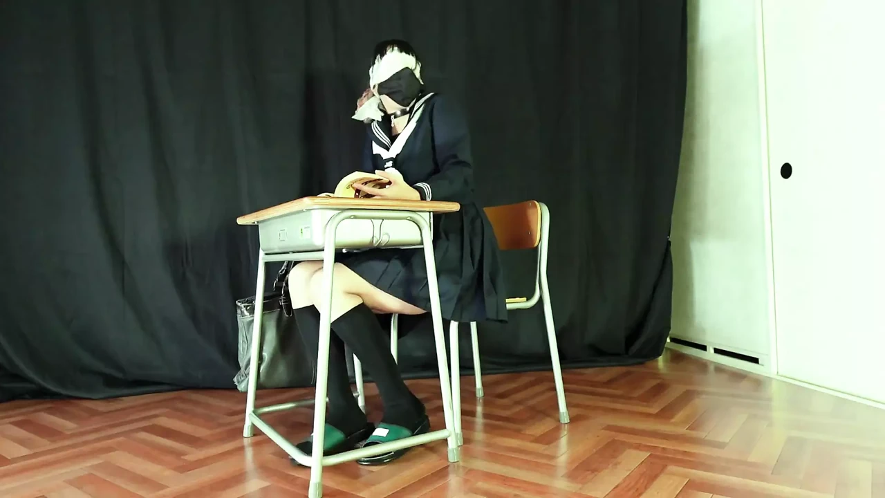 A Girl Studying with a Vibrator Inserted