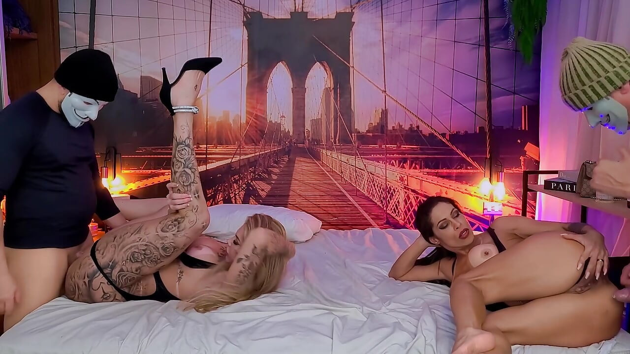 I fucked my friend's busty girlfriend, and he fucked my ass girlfriend.