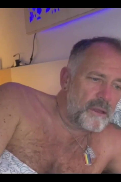 Stepdaddy Masturbating on the Live Show