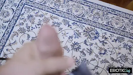 Plumber Jerks off His Cock at the Customer's Place