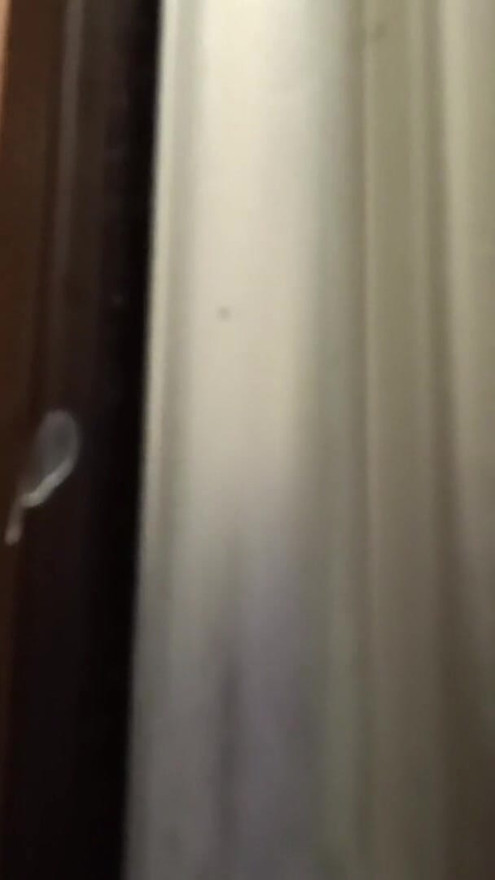 Forbidden look through the crack in the door, I see her showering naked | Clip 2
