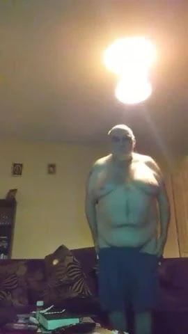 Daddy strips off