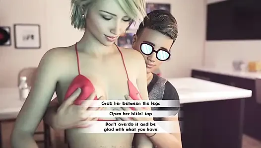 Awam orta yaşlı seksi kadın gavat Amber - sana nasıl sikişilir öğreteyim - Amber Dylan'ı mutfakta eğitiyor (inleme sesi)
