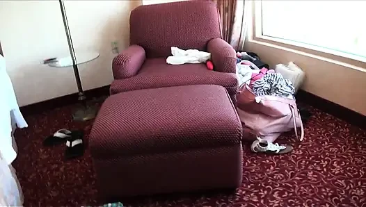 Horny chick spreads her legs apart and lets the dude eat her sweet pussy