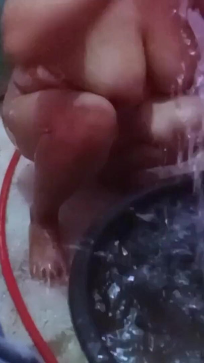 My stepmom always films herself in the shower to show off her big firm | Clip 1