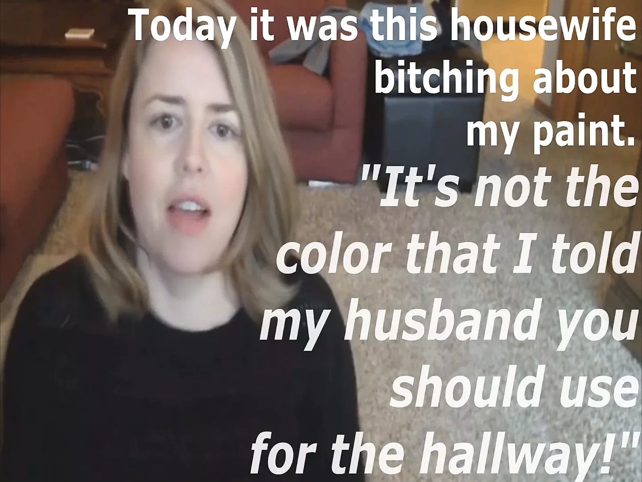 一个勤杂工处理家庭主妇。