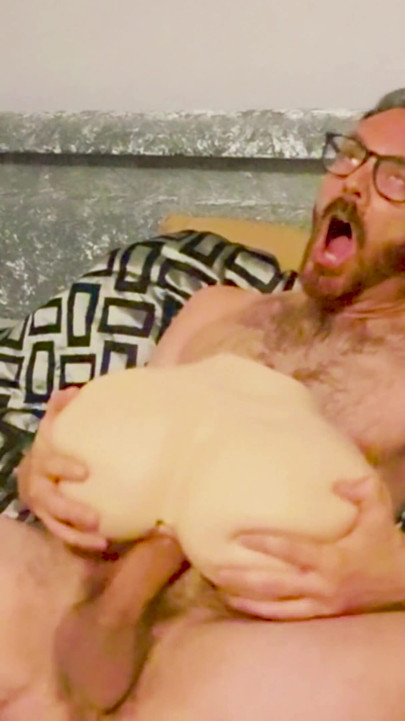 Big Dick Stroking Using My Grace Ass Doll by Tantaly