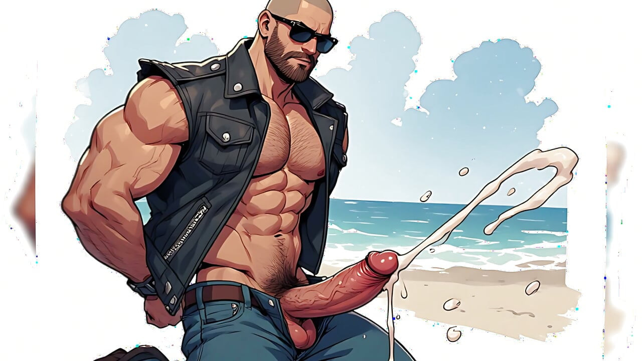 Hot Biker Men Cocks Out (ai)