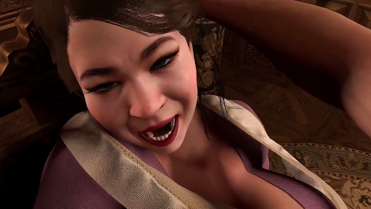 Fucking a Hot Asian MILF Maid in the Ass After She Blows Him off - 3D Porn