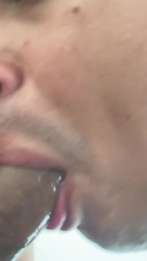 Sucking my cousin hiding from his girlfriend, after all I know how to suck but it's nicer than her | Clip 1