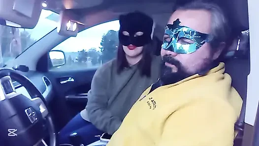 Face slapping in the Car