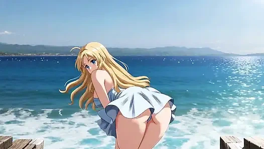 Londe Bombshell's Waterfront Wank: Gosok Itil dan Toket Menetes