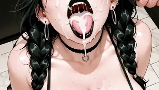 Хентай аниме - я кончаю в мою жену, и она продолжает двигаться, чтобы получить больше молока