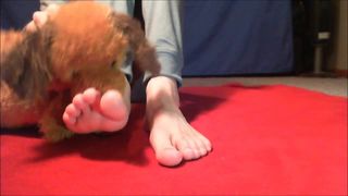 Boy Playing With Feet