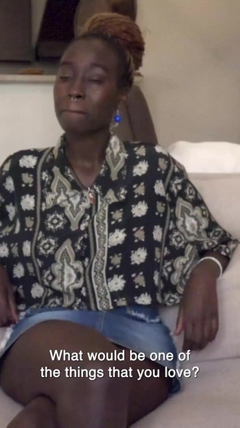Epic moment from "Busty Ebony Model Bounces Wild On Gringo Producer At Casting Debut"