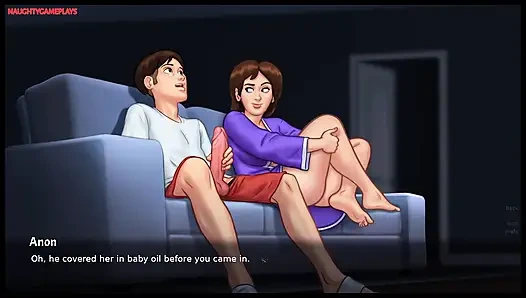 Summertime Saga Part 25 By DarkCookie - MILF Stepmom Helps Pervert Masturbate, MILF Pussy Fingering