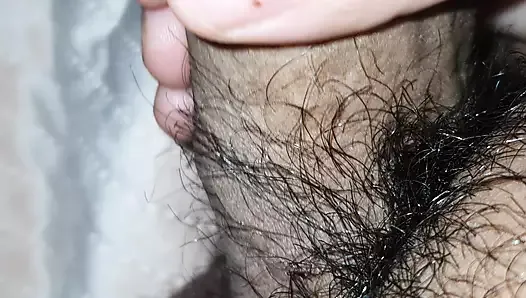 Step mom close up handjob step son dick