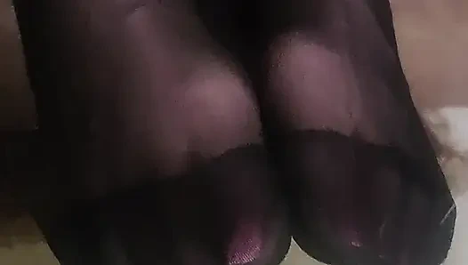 Goode Girl Siyah Külotlu Çorap Ayak Ibadeti Bakış açısı 31 Talimatı