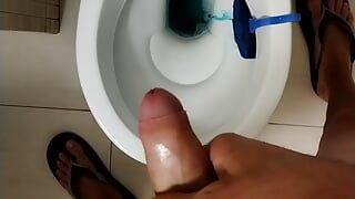 Éjaculation dans les toilettes