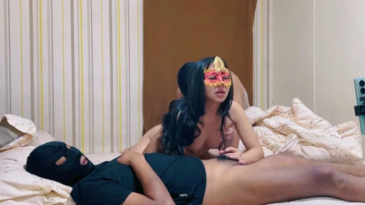 Latest Indo Viral - Extraordinary pleasure can satisfy a beautiful wife with two big black dicks