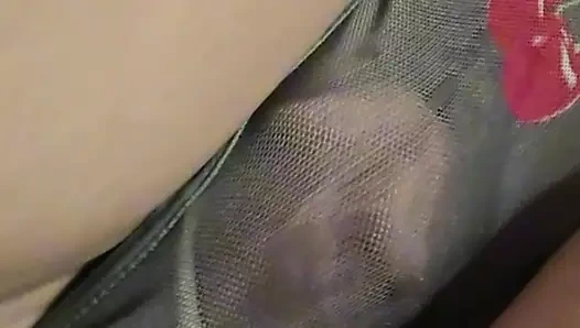 Almost Seen when She Touch Stranger's Erection In a Crowded Train. Girl's Panties get Soaked With His  Warm Sperm