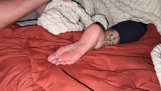 Sneaky stepNephew Licks &amp; Worships stepAunt’s Sexy Sleepy Feet - Roleplay