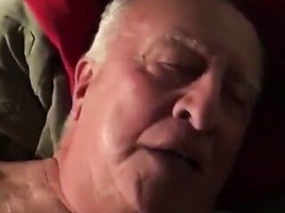 Grandpa getting fucked doggy style