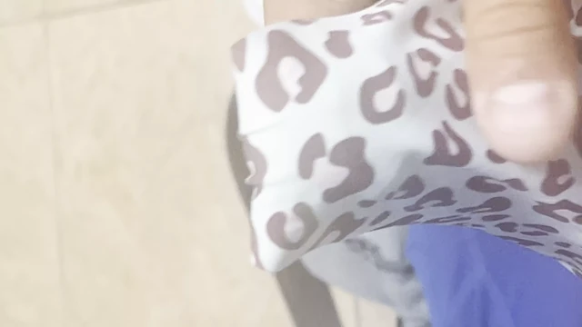 Jerking off to step daughters pussy juice filled pantys