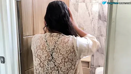 Stepson fucked sad stepmom