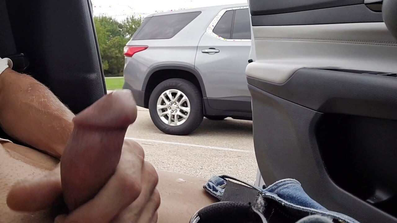 Risky public jerk and cum
