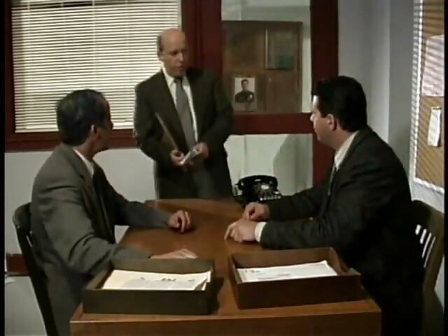 Steamy redhead with great tits suspected of fucked in interrogation room