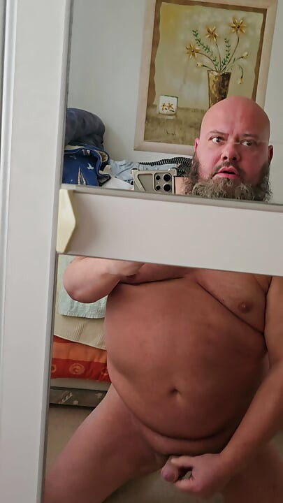 Head on Mirror Masturbation