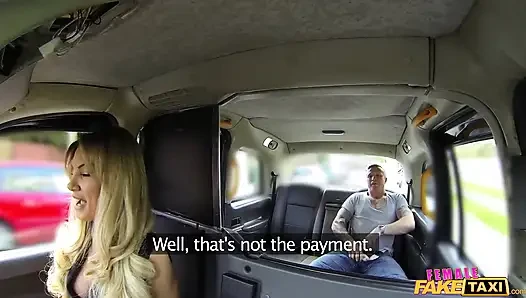 Female Fake Taxi - Tattooed Dude Gives Driver a Facial for a Fare
