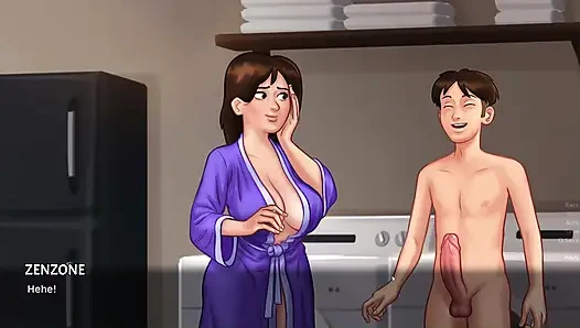 I fucked mummy Debbie in while she was doing housework