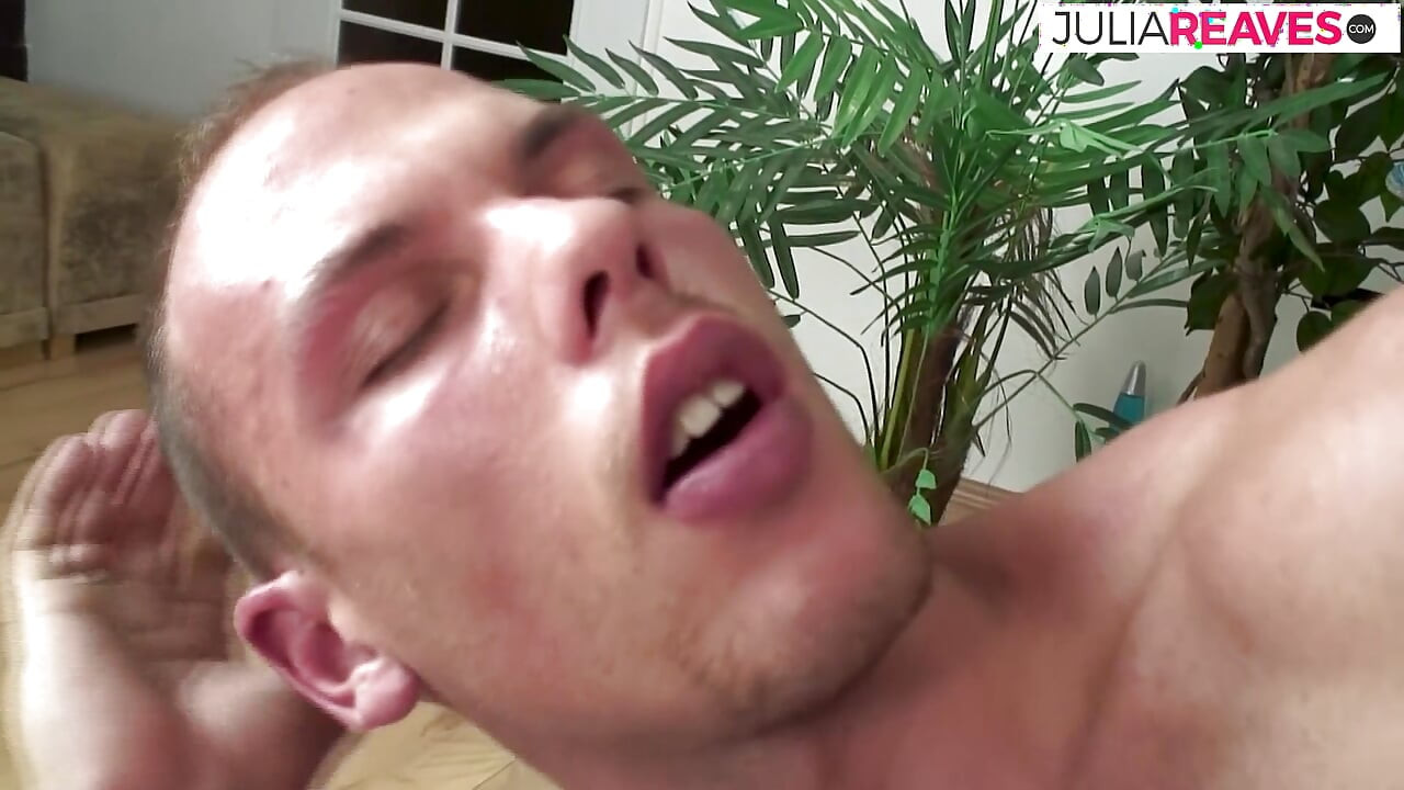 Hot Skinny Girl With Sweet Tits and Strapon Massages the Prostate and Milks the Cock