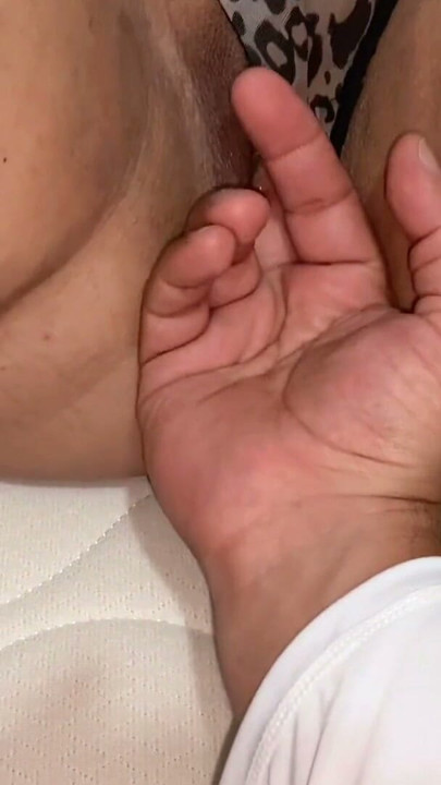 Curvy milf stepmom gets her beautiful pussy fondled | Clip 1