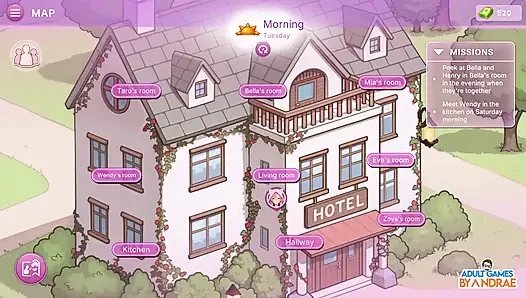 Sex Apartment 2: Gameplay Hotel Mewah Bagian 2 - Pertemuan Pedas Dengan Bella dan Eva
