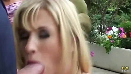 Süper ateşli çiftlerin grup seks partisi.