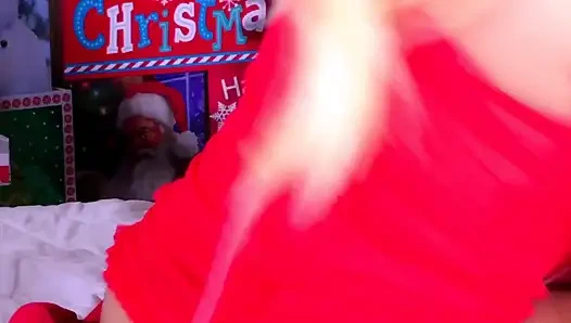 Seksi Nina Rivera Noel için bağlanıyor ve sert sikiliyor