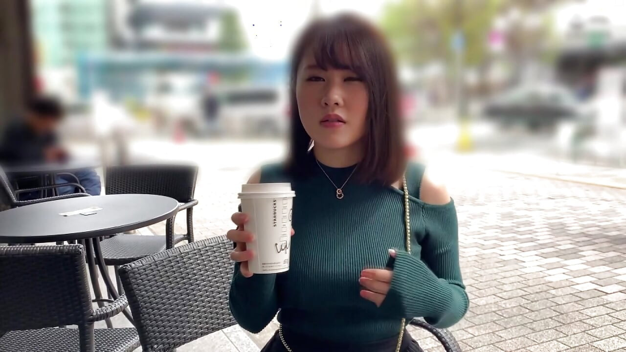 A154F01 Watching a busty girl with a cheerful smile in a private shoot on a matching app, with a sexy orgasm