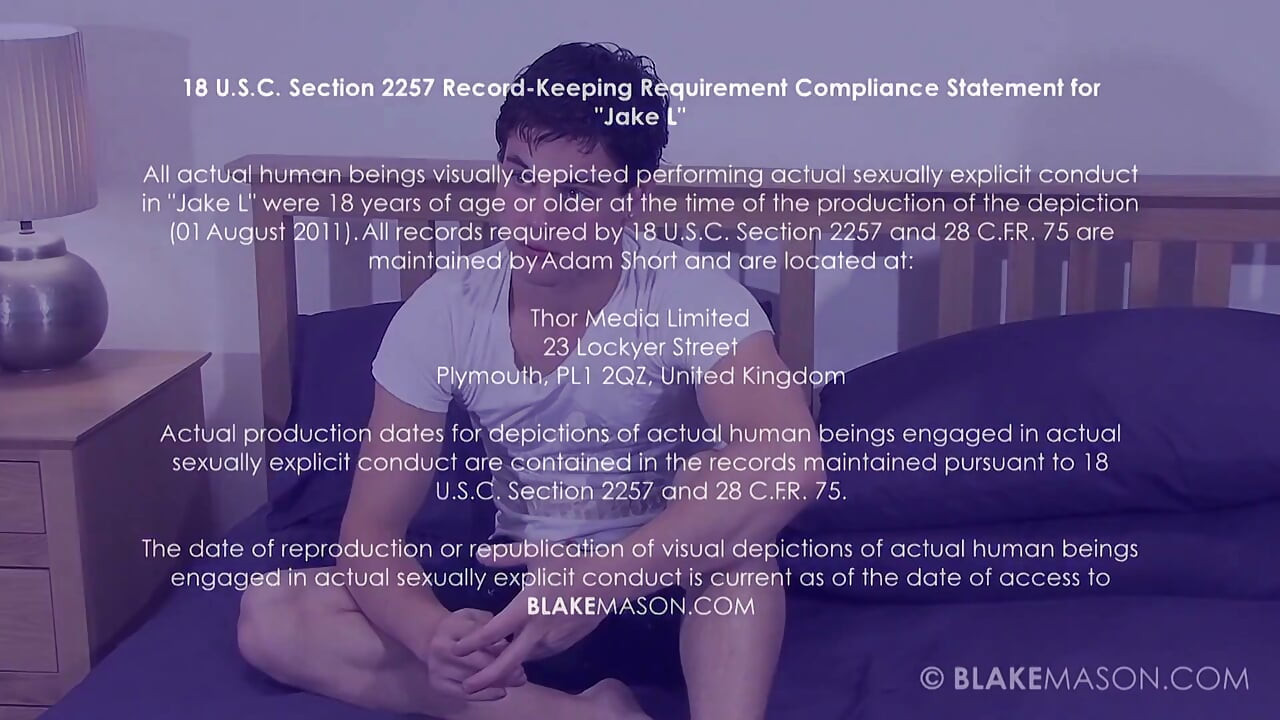 Jake Jerks His Uncut American Cock!
