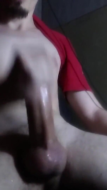 Jaw-dropping moment from "Jerking off my fat horse cock - THICK cumshot"