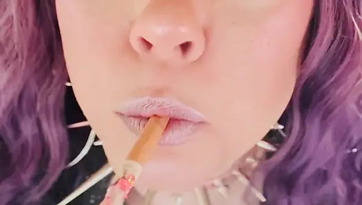 All Dangles From You Smoking Queen, Tina Snua! Close Up With Lots Of Smoke!