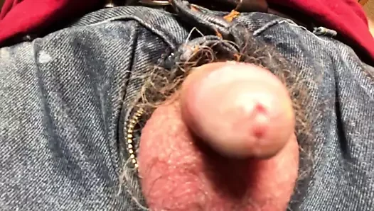Dickplay in jeans