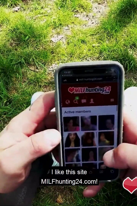 MILF hunter nails Priscilla in the park! (ENGLISH)