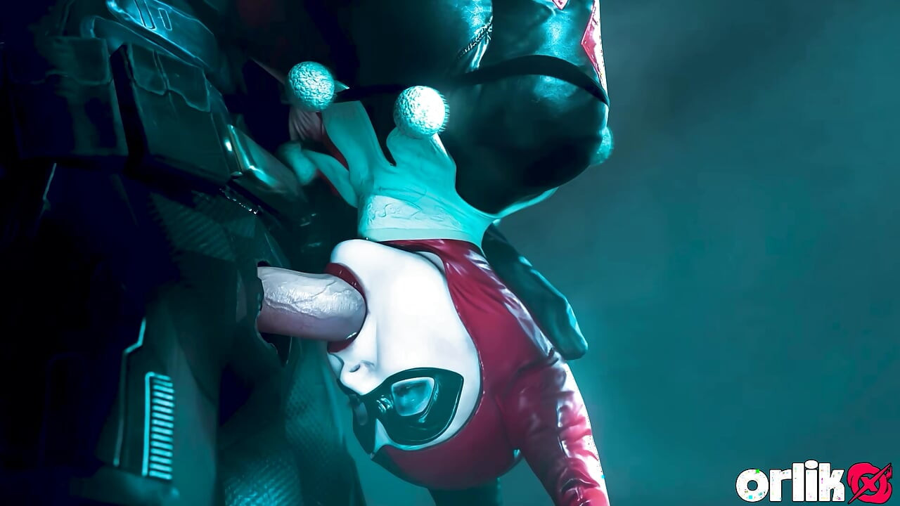 Harley Quinn chupa y folla Batman después de una villana provechosa - animación 3D apasionada