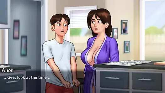 Fucking My Hot Stepmom Debbie - Summertime Saga Debbie Shower Sex Scene