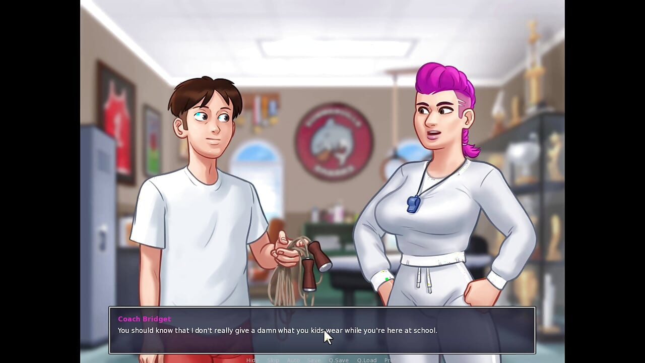 Summertime Saga: Jenny suka mengongkek saya, misi untuk mendapatkan kod seragam dipecat