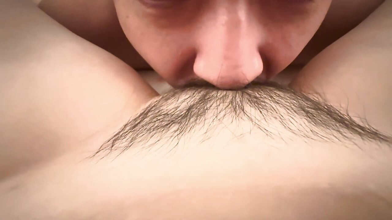 My Chinese stepmom films my tongue and dick going in and out of her tight hairy pussy